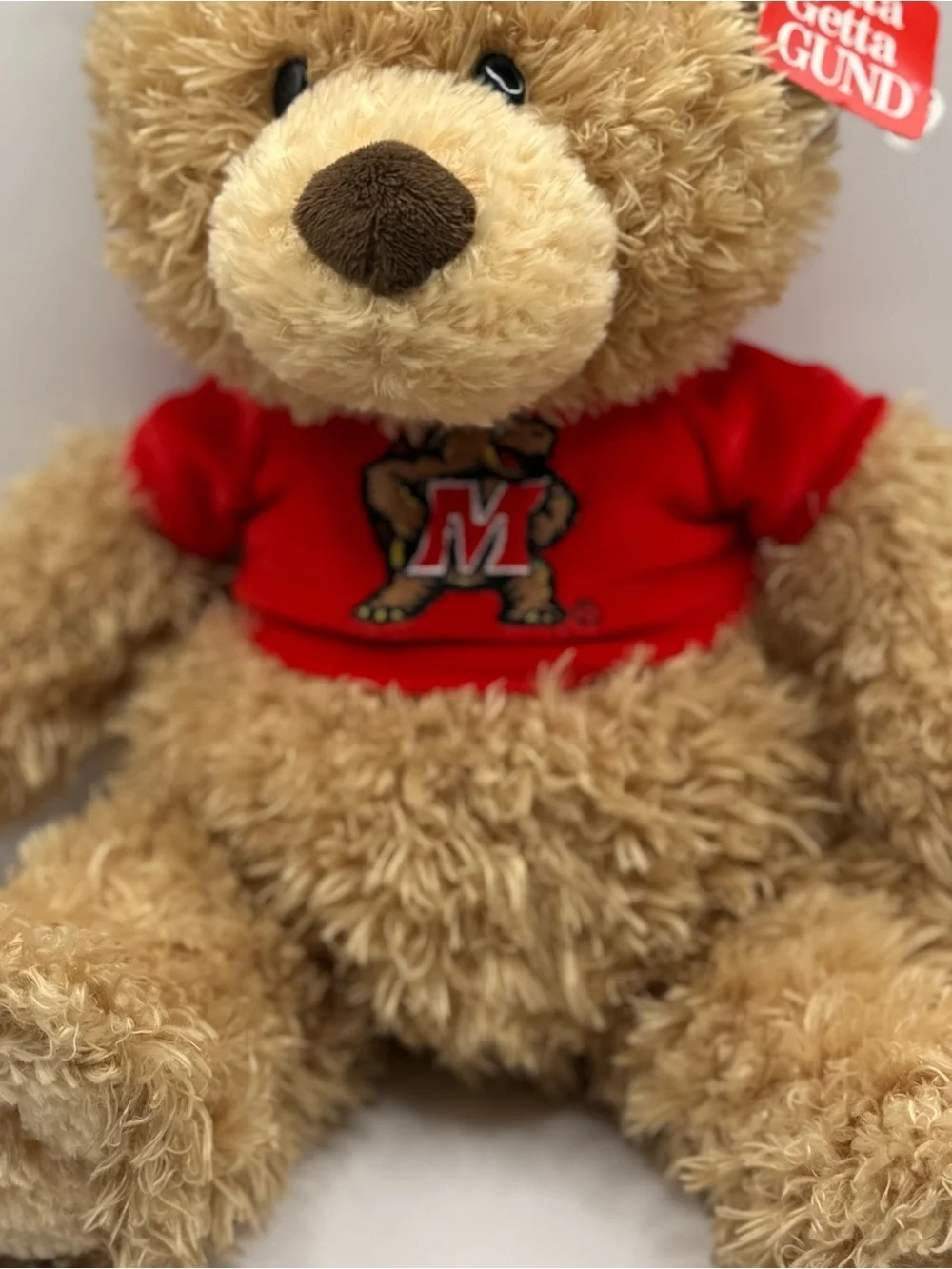 NWT GUND Stitchie Bear Plush Stuffed Animal Maryland Terrapins Shirt #319929